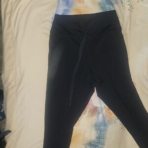 American Eagle Outfitters Kids Charcoal Leggings &CropTop Sweater Adjustable Hem